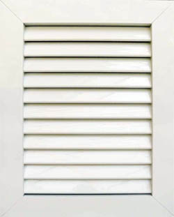 Aluminum shutter detail